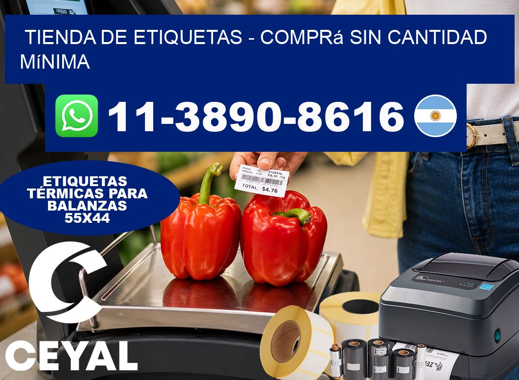 TIENDA DE ETIQUETAS – Comprá sin cantidad mínima