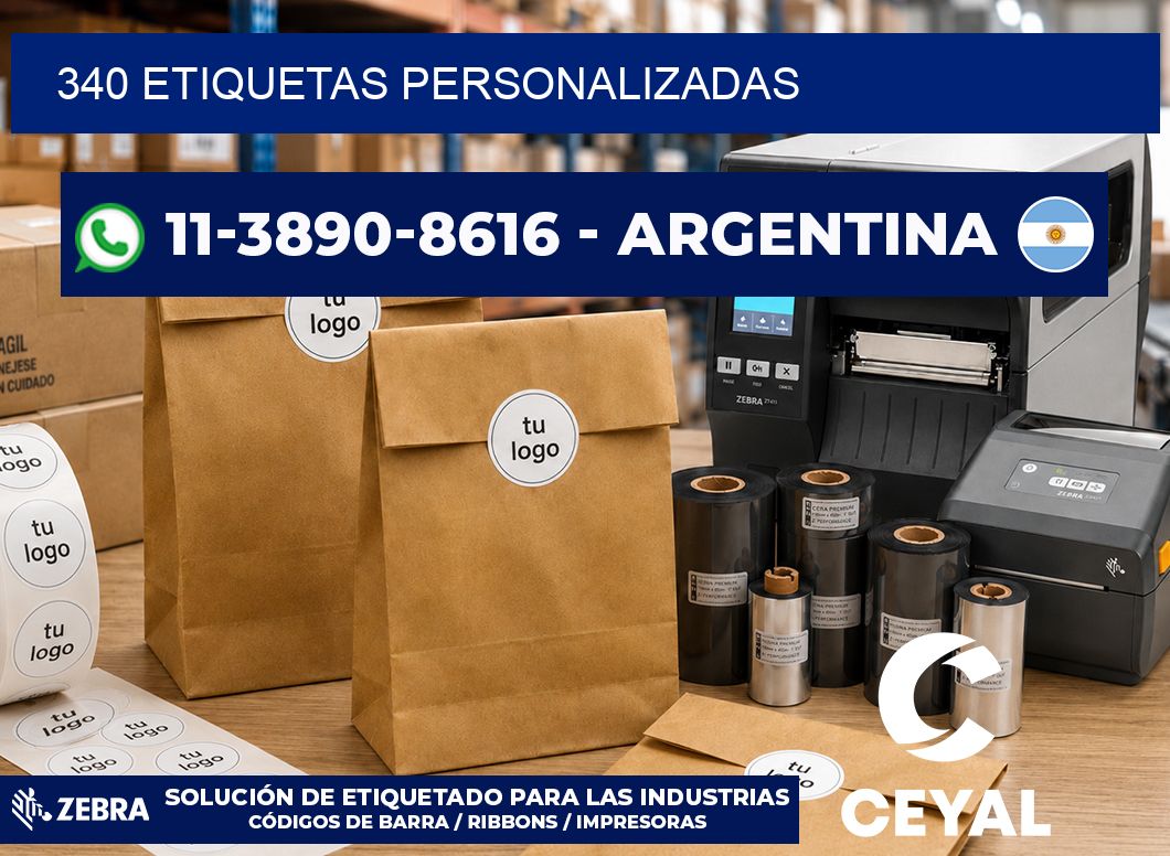 340 ETIQUETAS PERSONALIZADAS