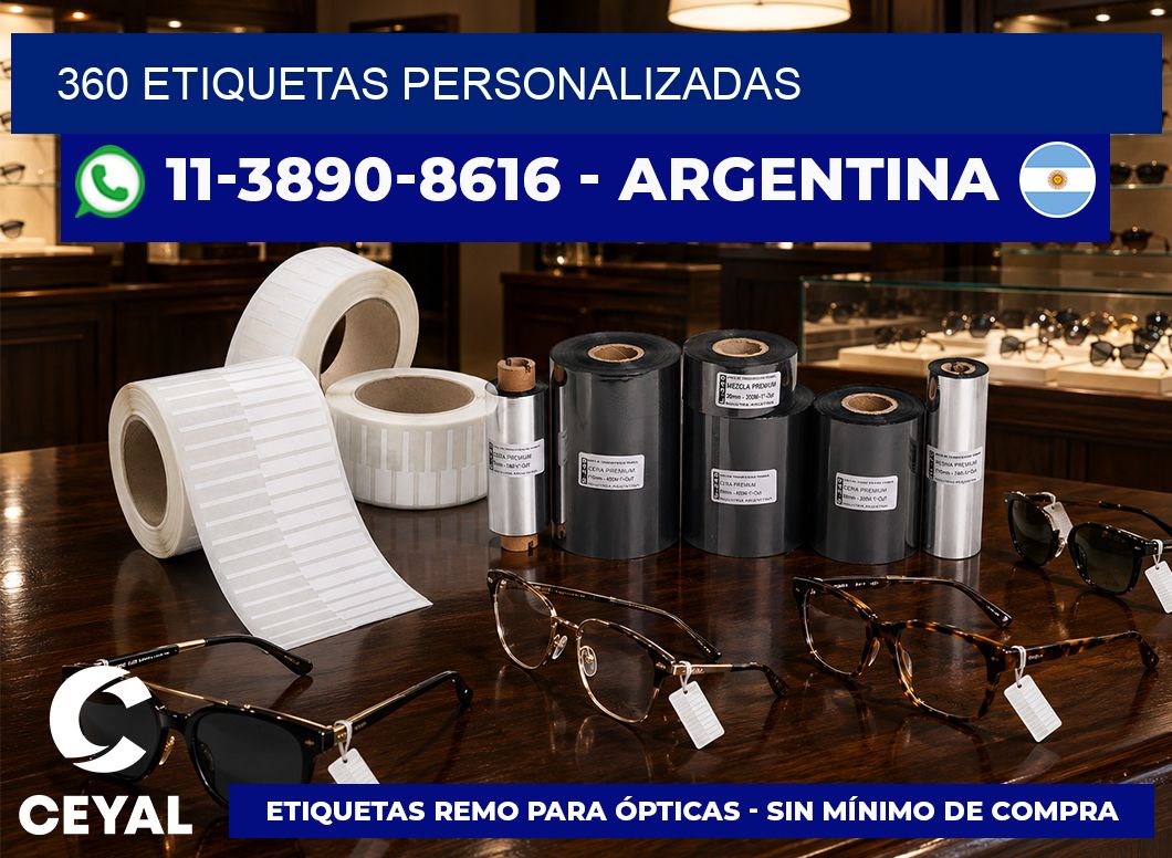 360 ETIQUETAS PERSONALIZADAS