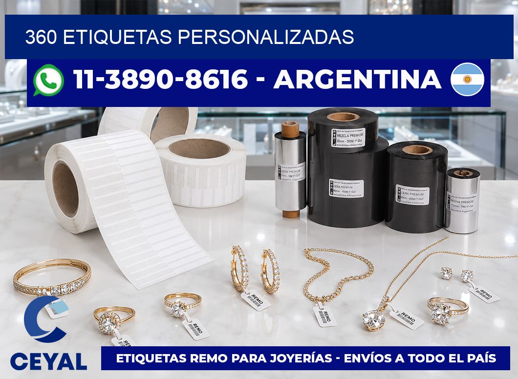 360 ETIQUETAS PERSONALIZADAS