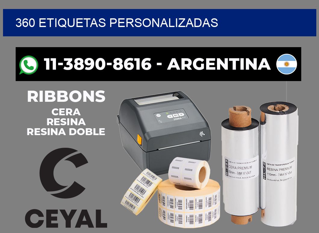 360 ETIQUETAS PERSONALIZADAS