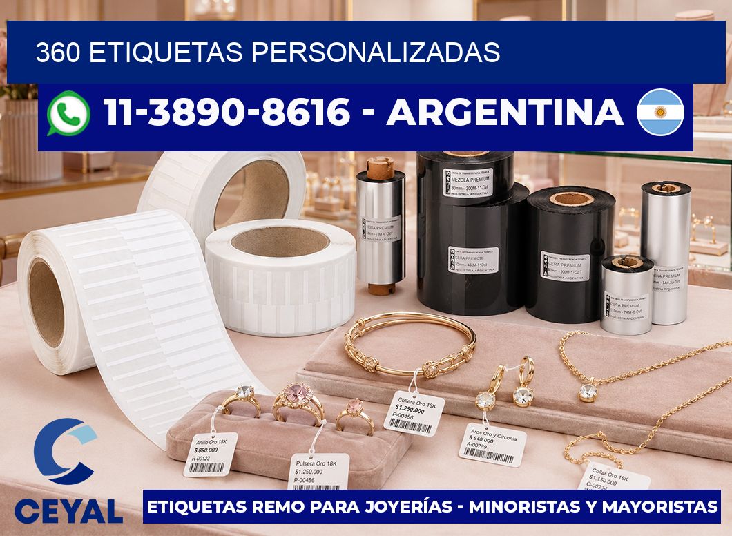 360 ETIQUETAS PERSONALIZADAS
