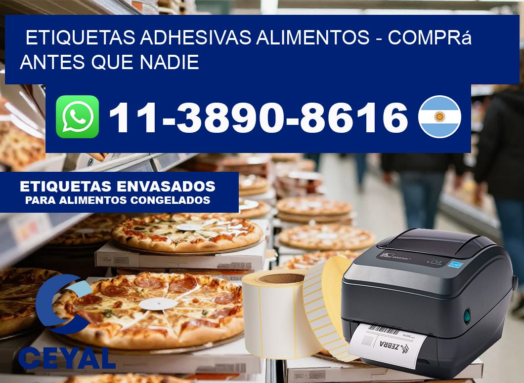 ETIQUETAS ADHESIVAS ALIMENTOS – Comprá antes que nadie