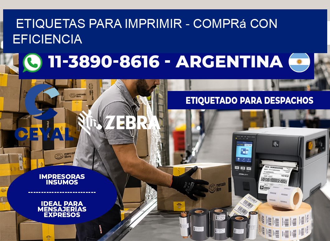 ETIQUETAS PARA IMPRIMIR - Comprá con eficiencia