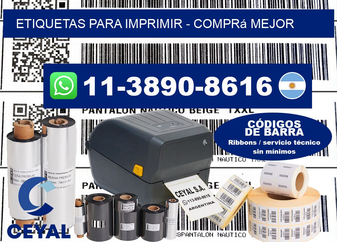 ETIQUETAS PARA IMPRIMIR - Comprá mejor