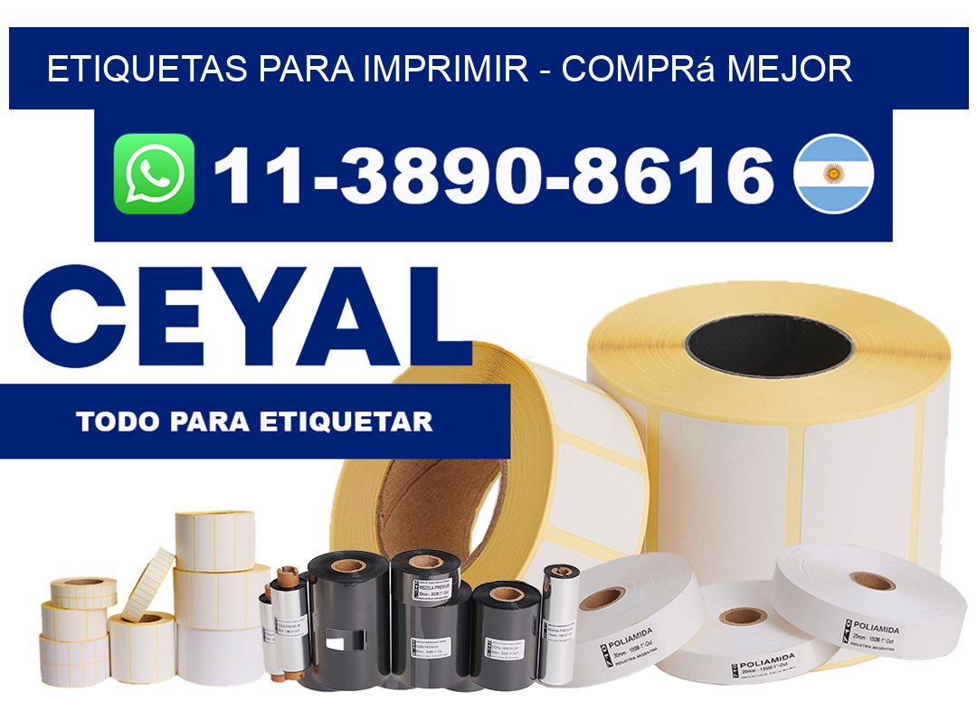 ETIQUETAS PARA IMPRIMIR - Comprá mejor