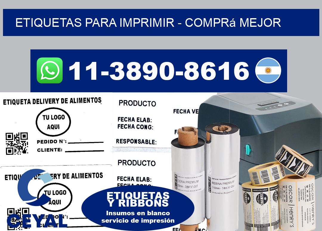 ETIQUETAS PARA IMPRIMIR – Comprá mejor