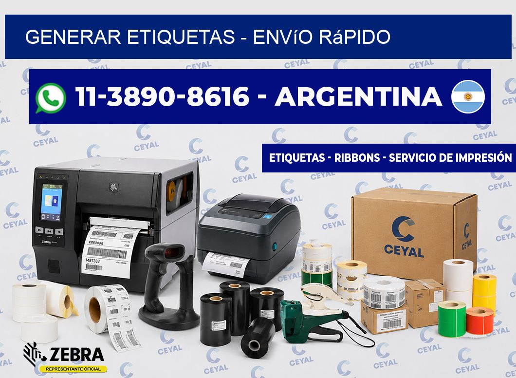 GENERAR ETIQUETAS - Envío rápido