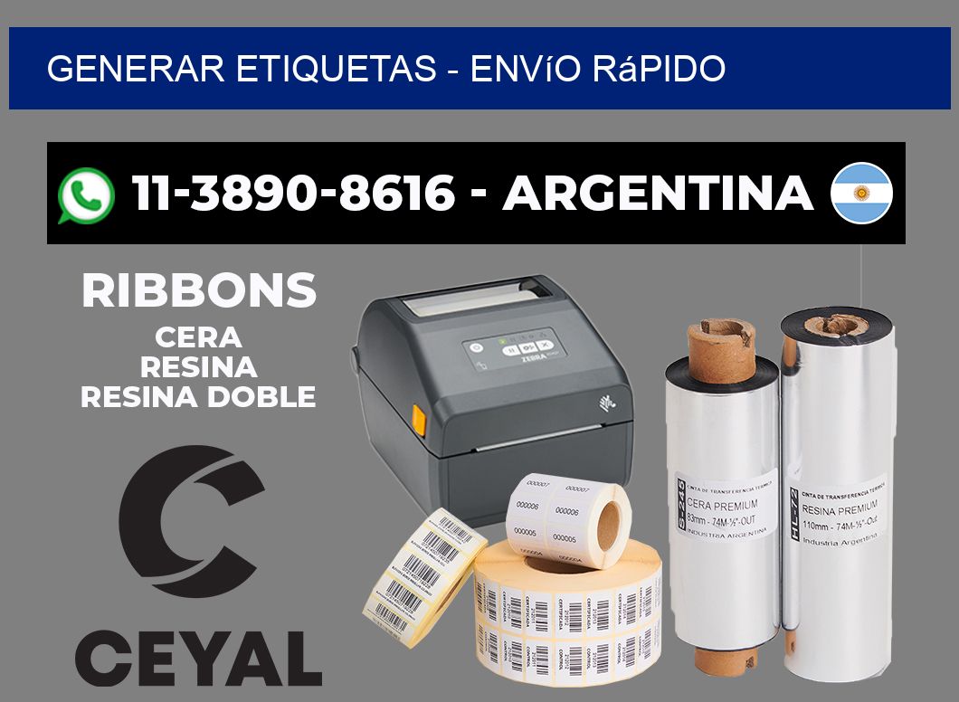 GENERAR ETIQUETAS - Envío rápido