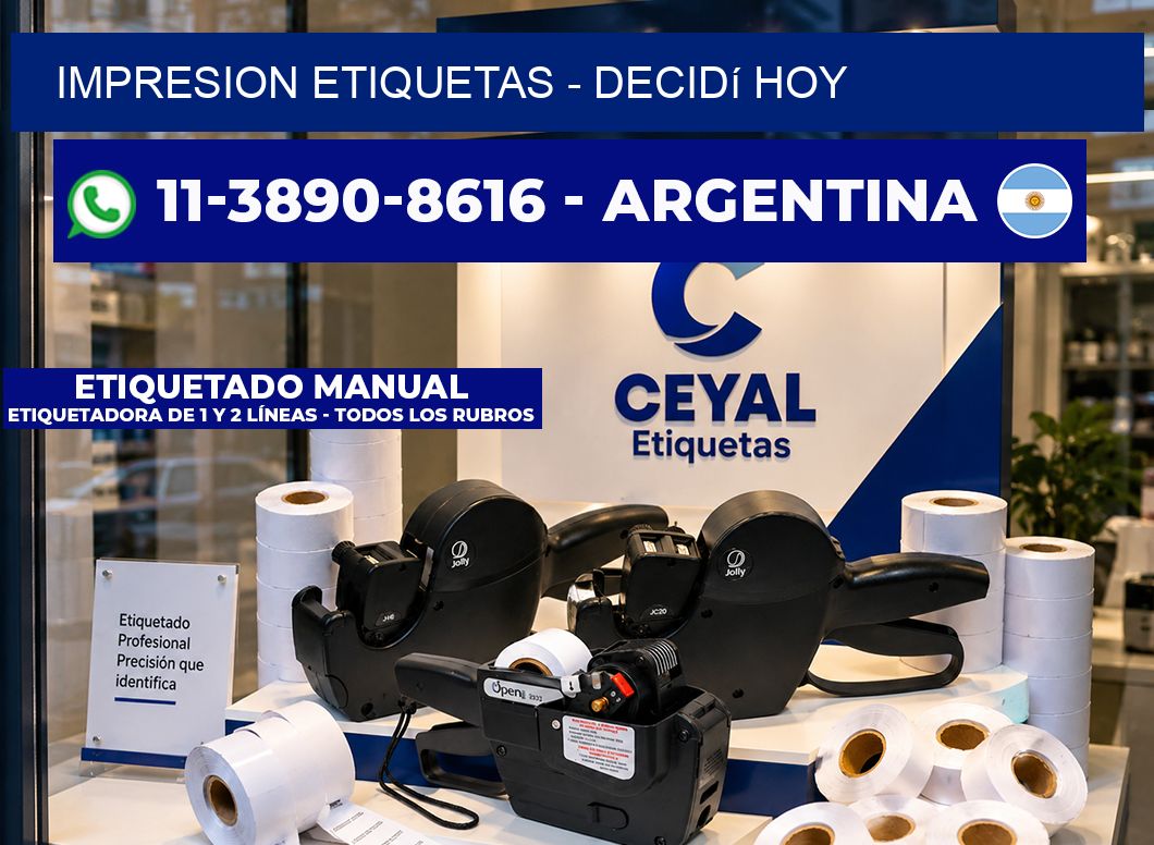 IMPRESION ETIQUETAS – Decidí hoy