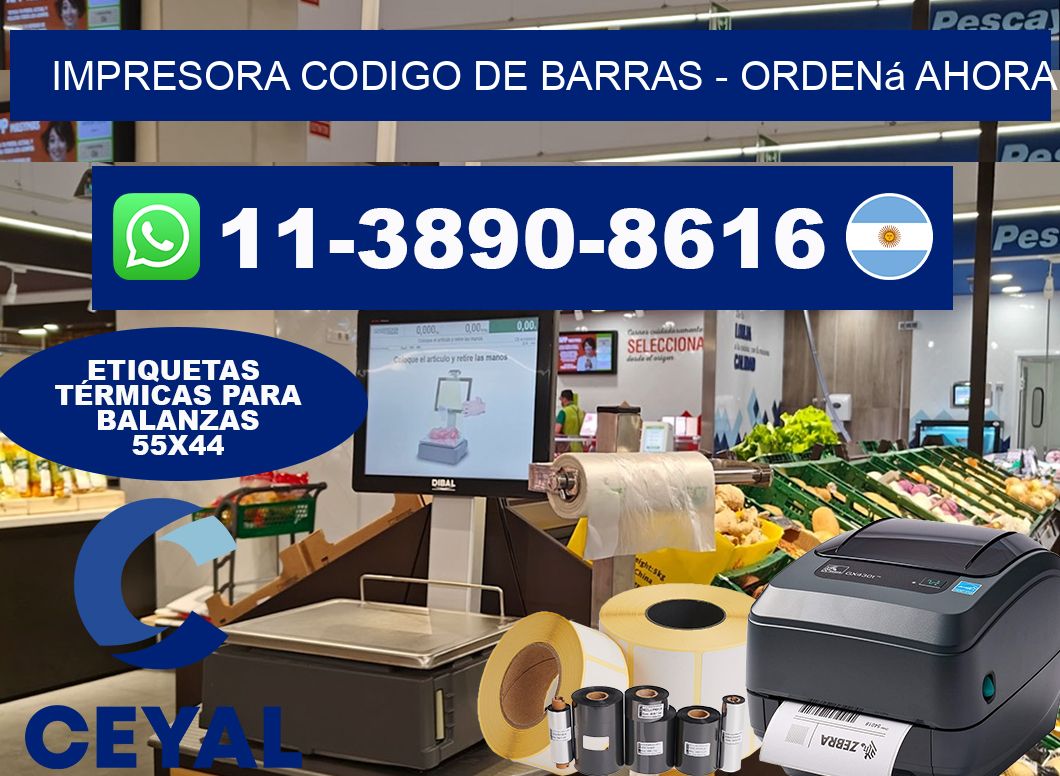 IMPRESORA CODIGO DE BARRAS – Ordená ahora