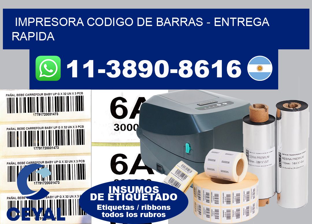 IMPRESORA CODIGO DE BARRAS - entrega rapida