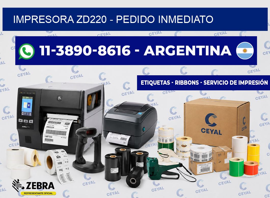 IMPRESORA ZD220 - Pedido inmediato