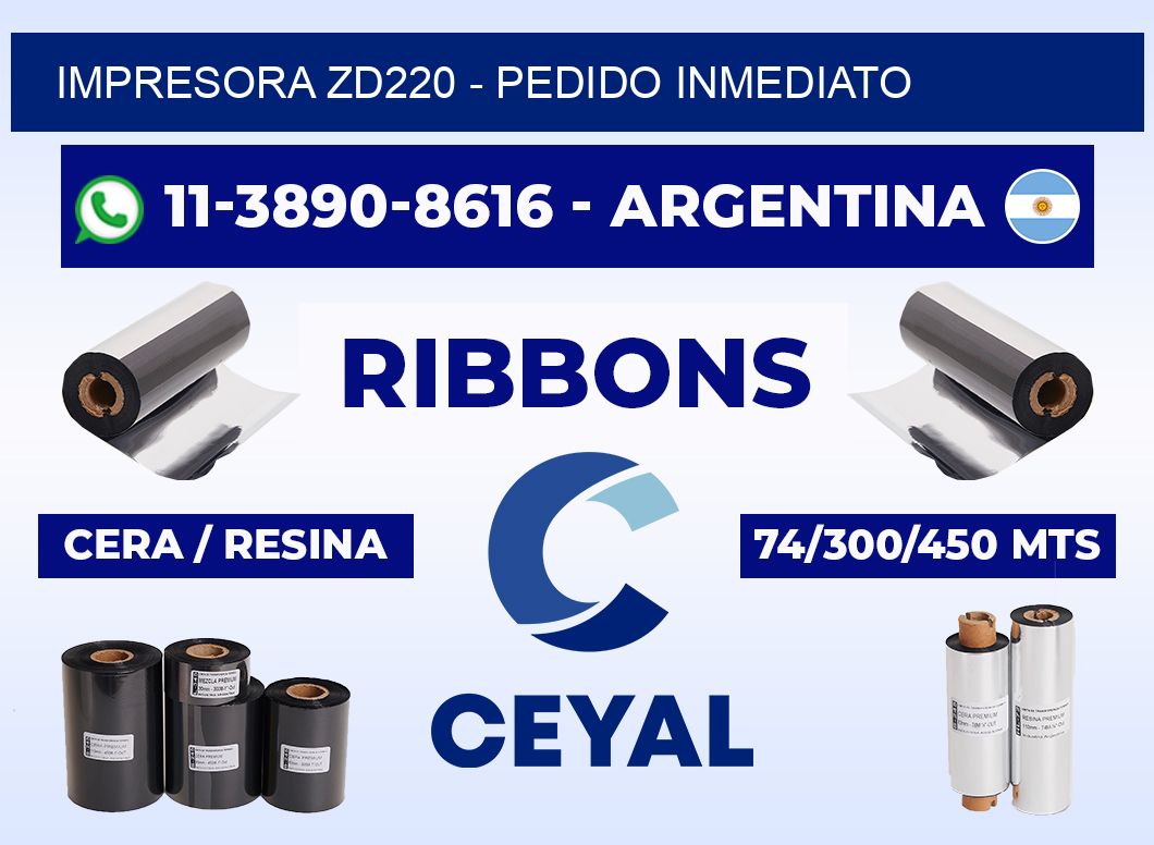 IMPRESORA ZD220 - Pedido inmediato