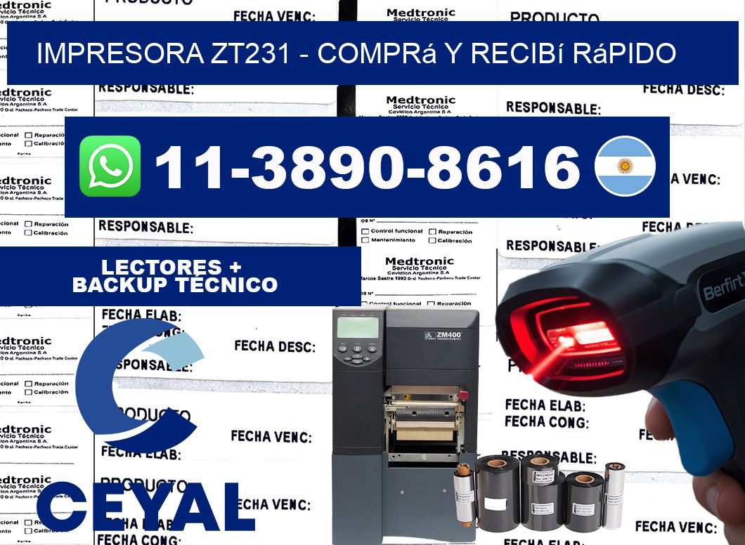 IMPRESORA ZT231 - Comprá y recibí rápido