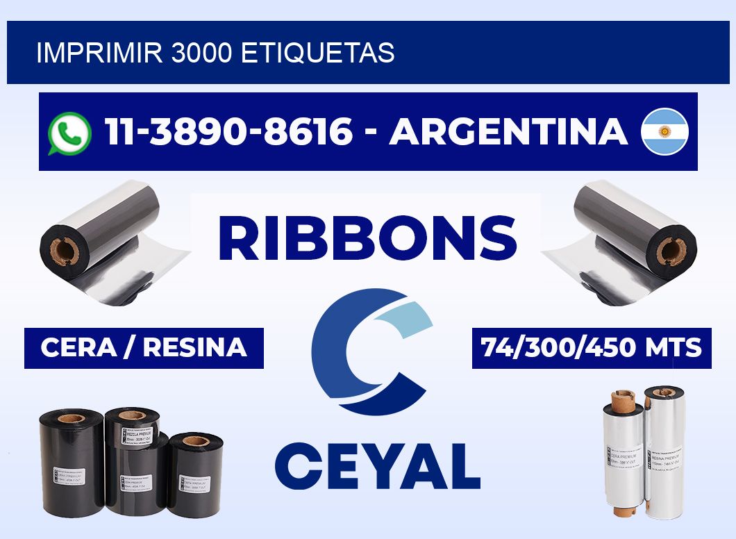 IMPRIMIR 3000 ETIQUETAS