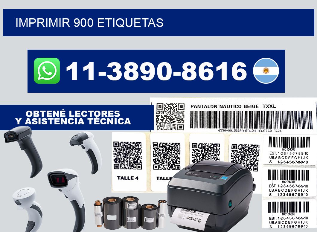 IMPRIMIR 900 ETIQUETAS