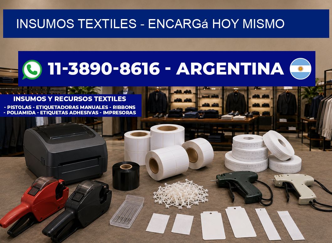 INSUMOS TEXTILES - Encargá hoy mismo