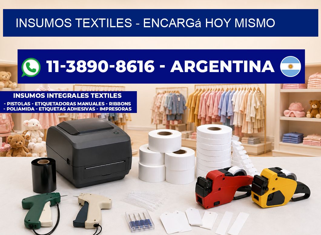 INSUMOS TEXTILES - Encargá hoy mismo