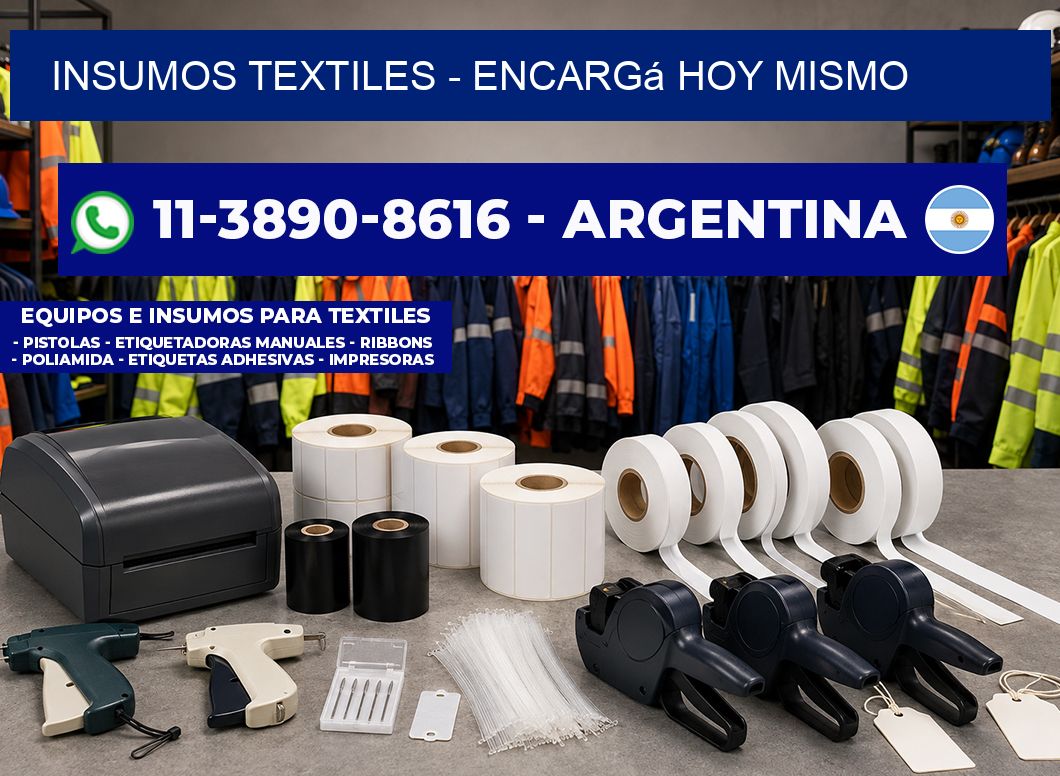 INSUMOS TEXTILES – Encargá hoy mismo