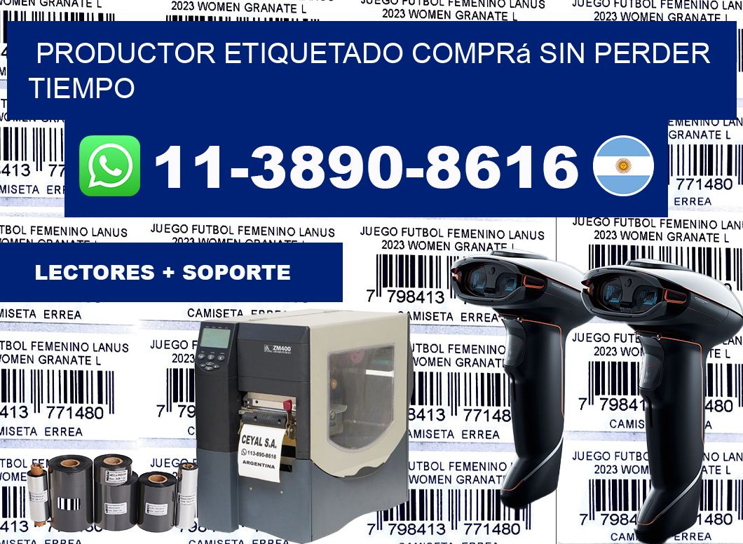 PRODUCTOR ETIQUETADO Comprá sin perder tiempo