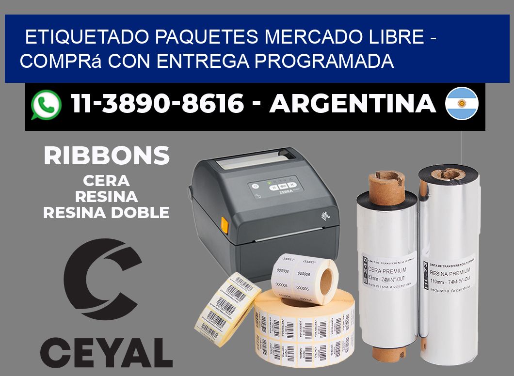etiquetado paquetes mercado libre - Comprá con entrega programada