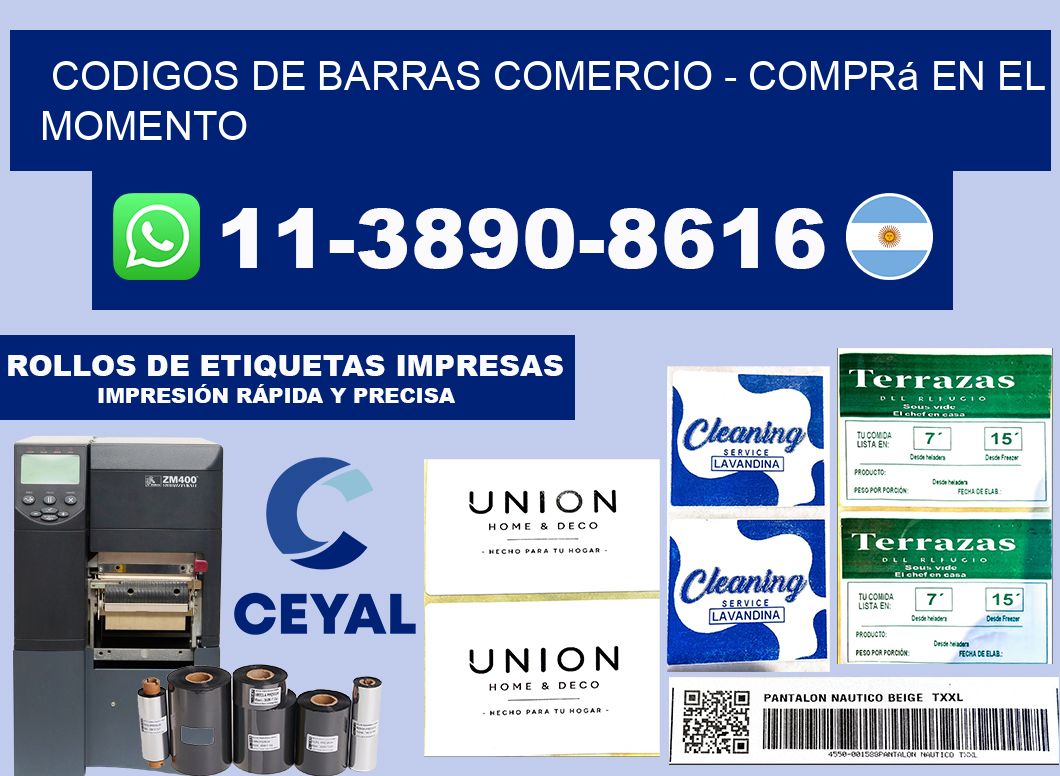 Codigos de barras comercio - Comprá en el momento