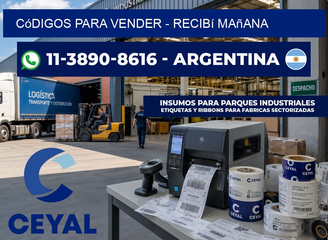 Códigos para vender - recibí mañana