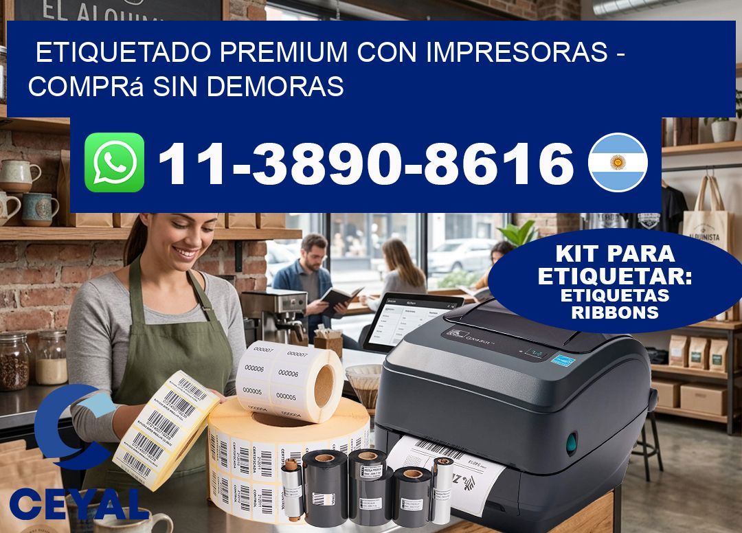 ETIQUETADO PREMIUM CON IMPRESORAS – Comprá sin demoras