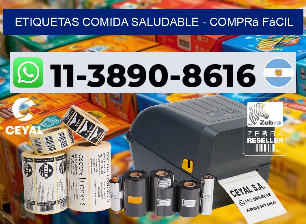 ETIQUETAS COMIDA SALUDABLE - Comprá fácil