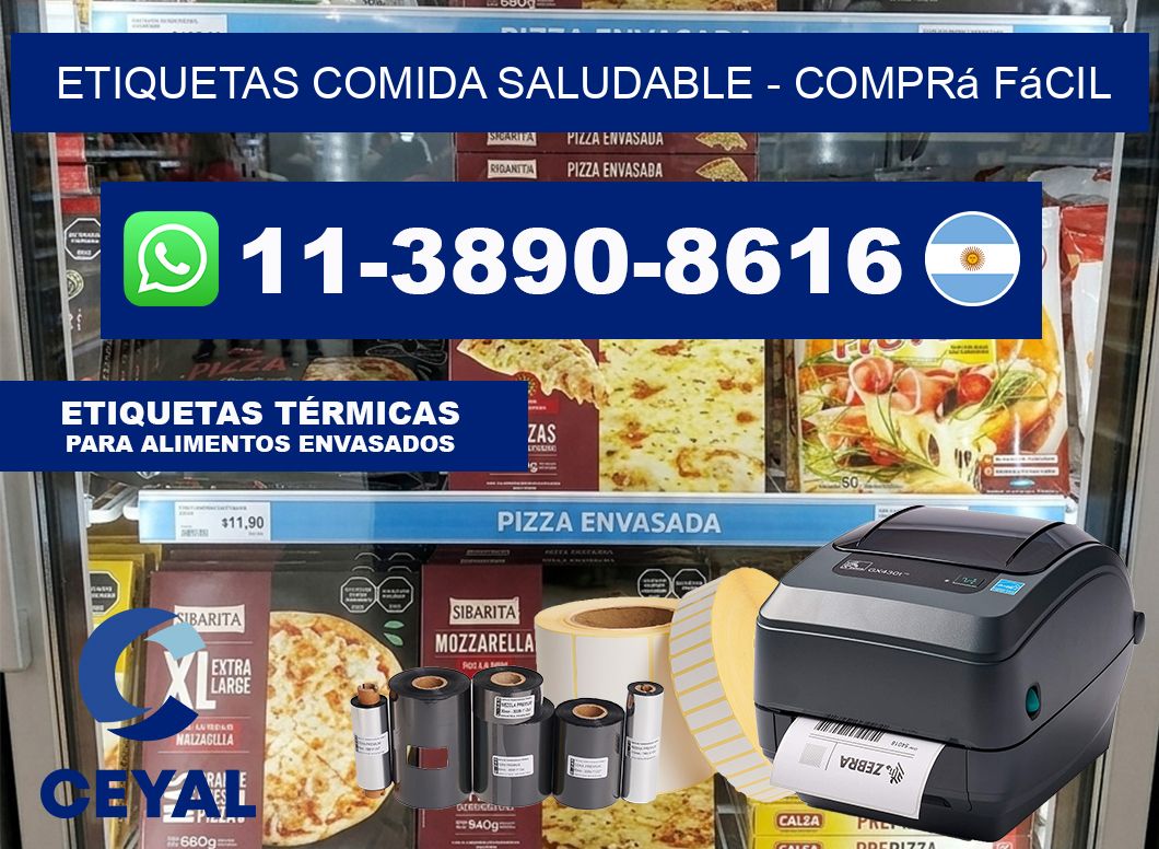 ETIQUETAS COMIDA SALUDABLE – Comprá fácil