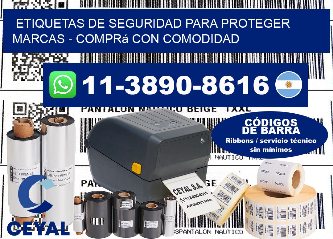 ETIQUETAS DE SEGURIDAD PARA PROTEGER MARCAS – Comprá con comodidad