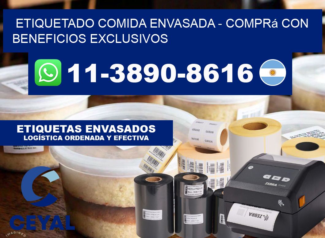 Etiquetado comida envasada - Comprá con beneficios exclusivos
