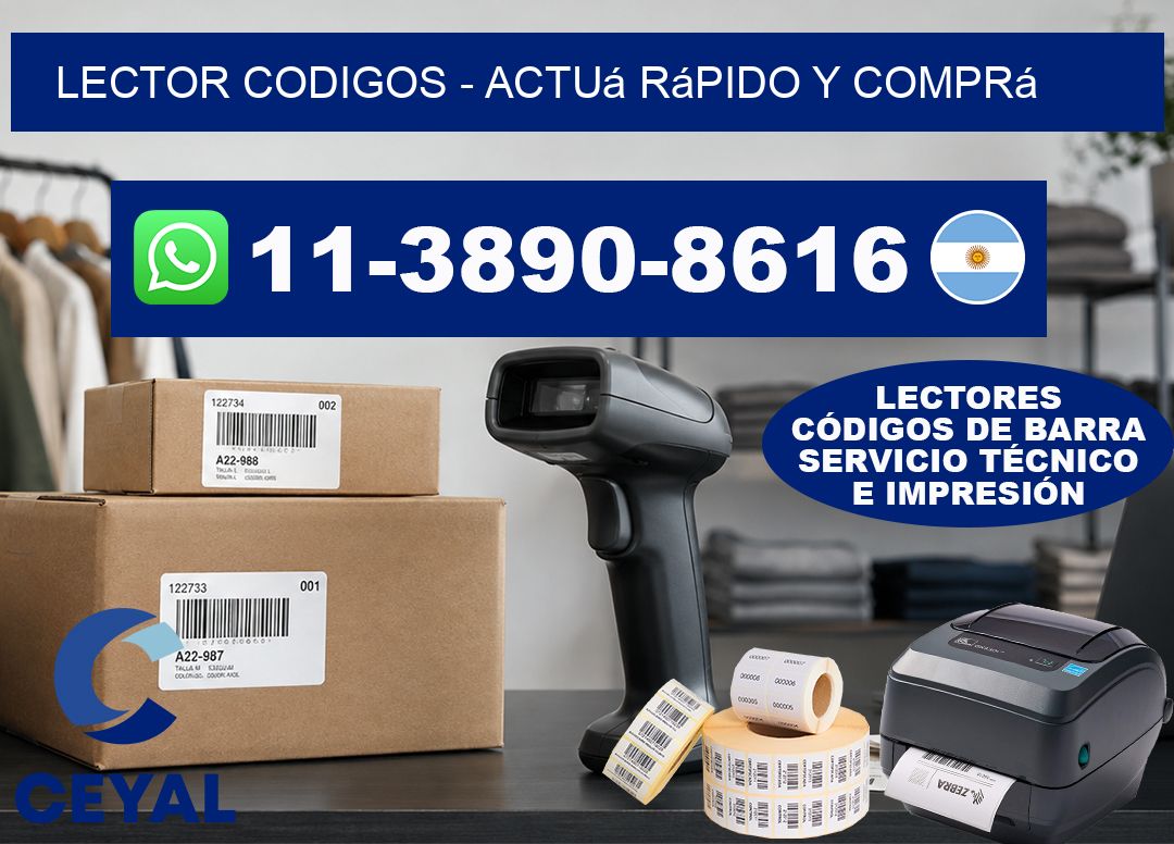 LECTOR CODIGOS – Actuá rápido y comprá
