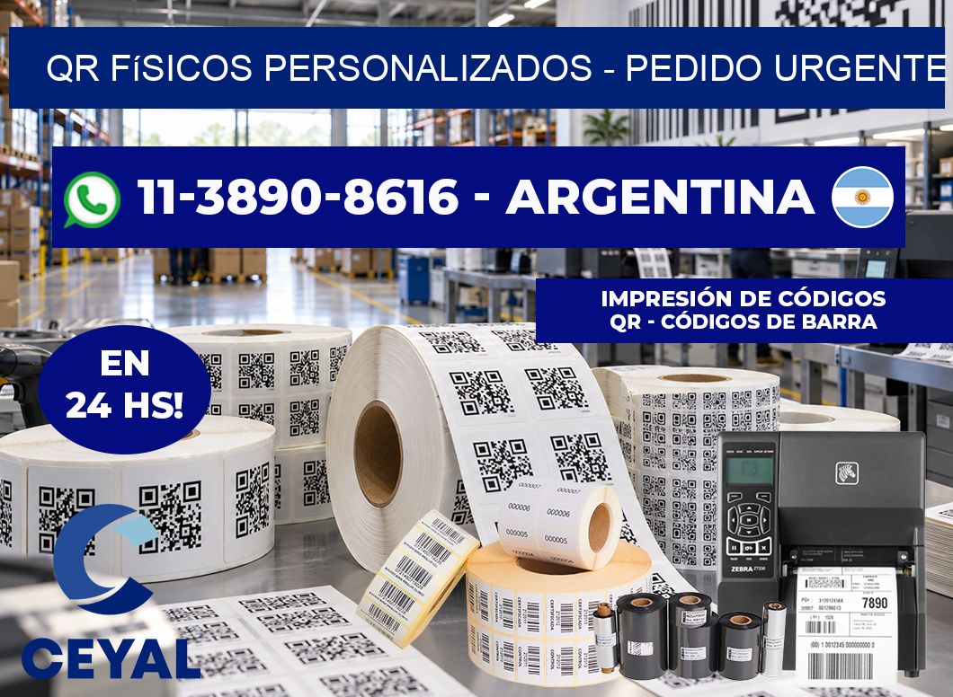 QR Físicos Personalizados - Pedido urgente