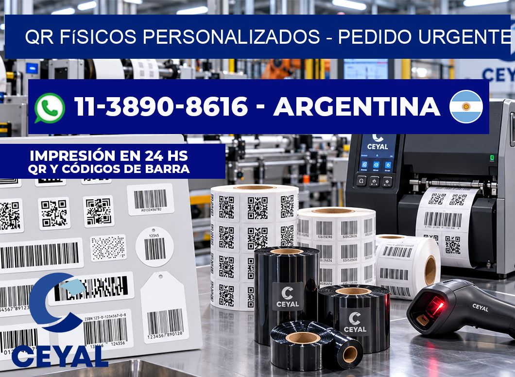 QR Físicos Personalizados - Pedido urgente