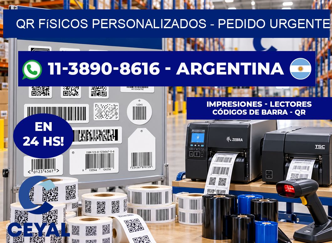 QR Físicos Personalizados - Pedido urgente