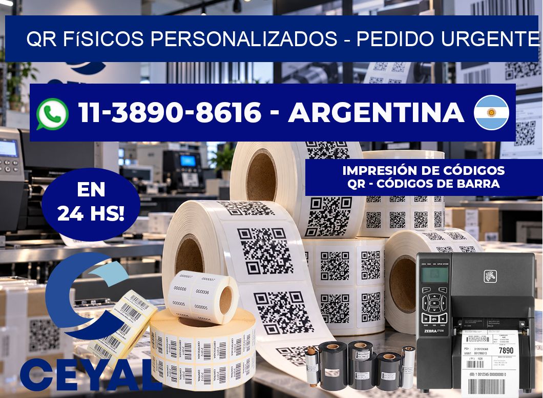 QR Físicos Personalizados - Pedido urgente