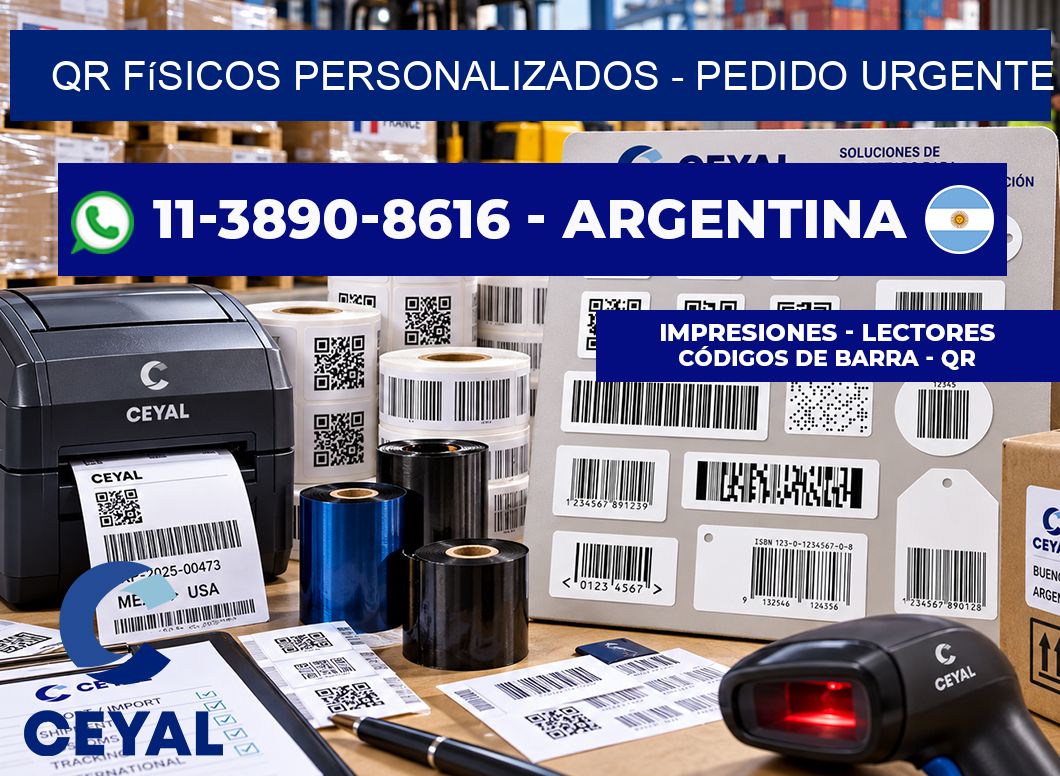 QR Físicos Personalizados – Pedido urgente