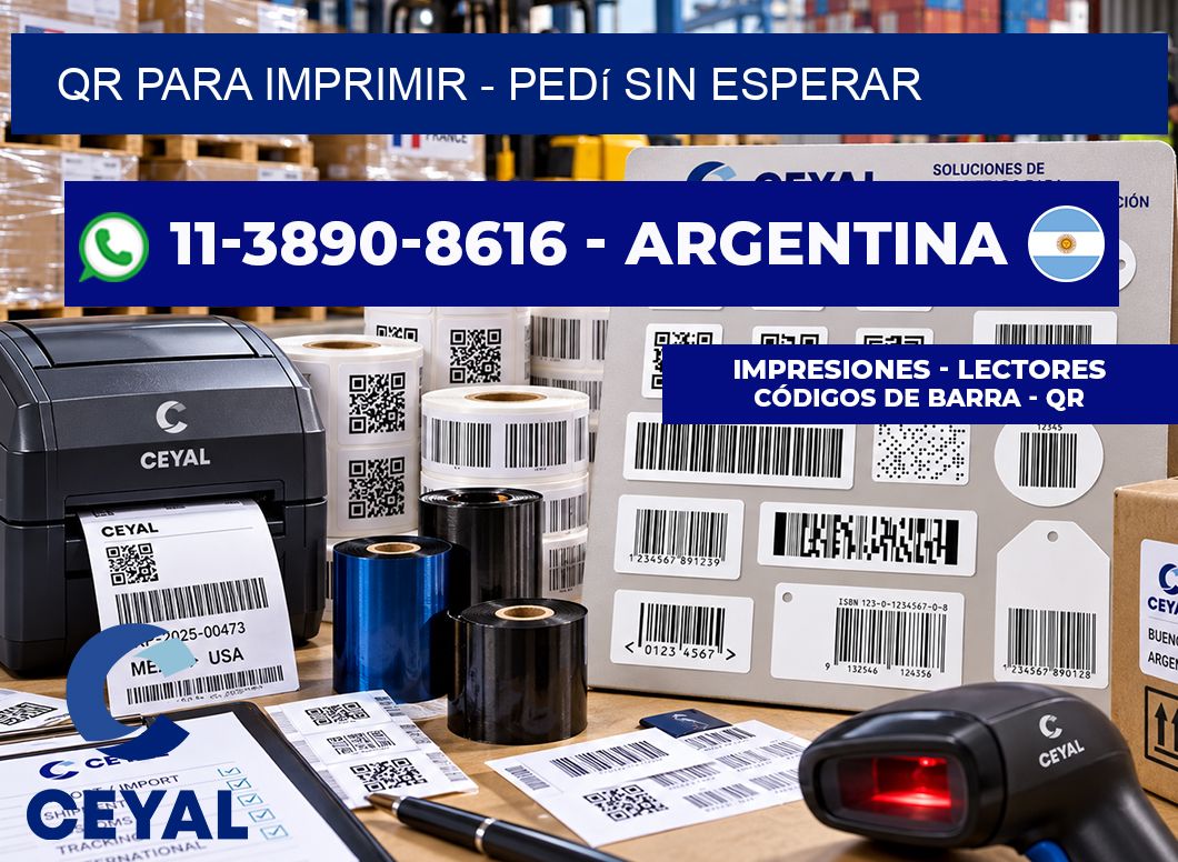 QR para Imprimir - Pedí sin esperar