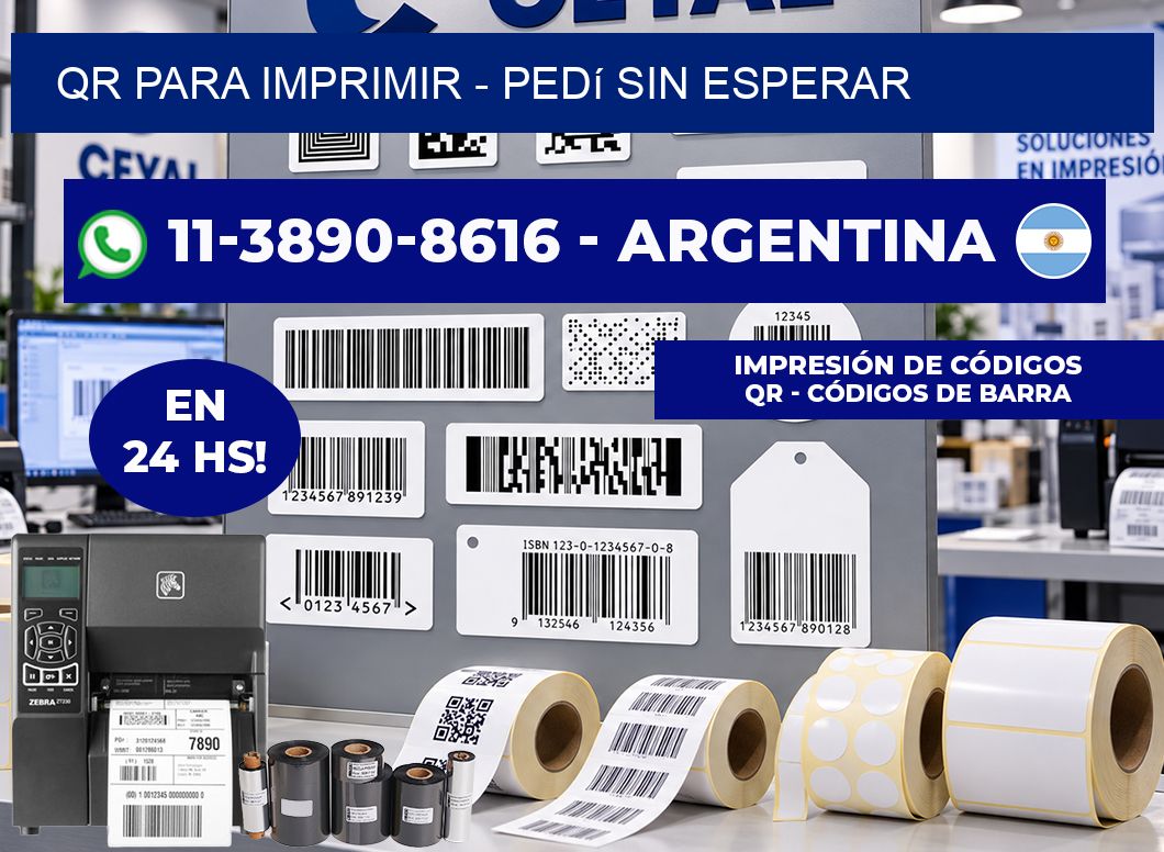 QR para Imprimir – Pedí sin esperar