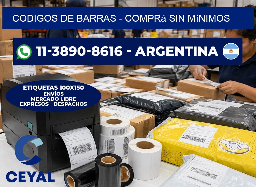 codigos de barras - Comprá sin mínimos