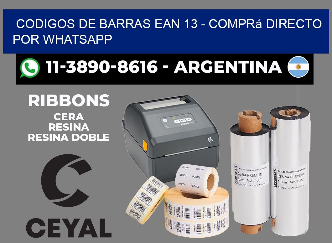 codigos de barras ean 13 - Comprá directo por WhatsApp