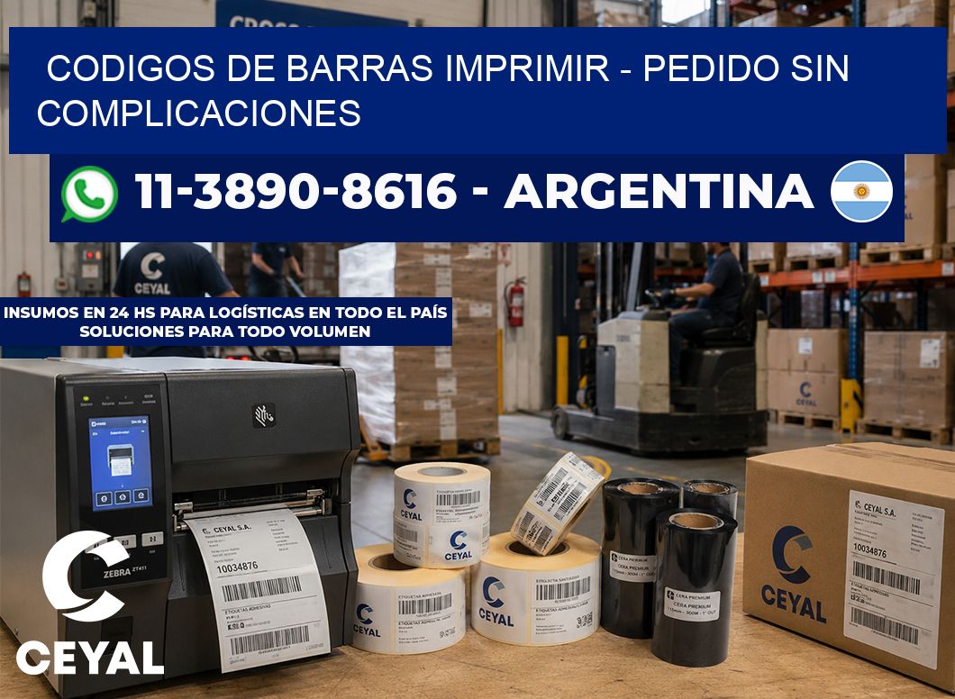 codigos de barras imprimir - Pedido sin complicaciones