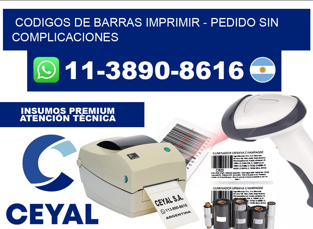 codigos de barras imprimir - Pedido sin complicaciones