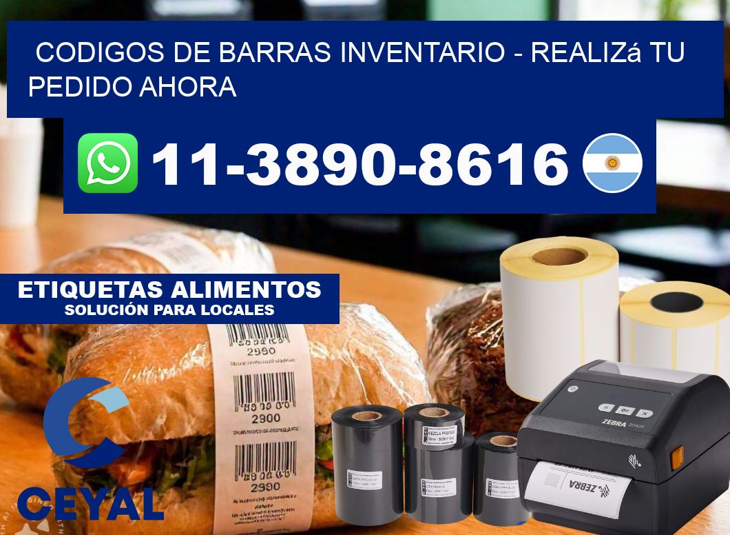 codigos de barras inventario - Realizá tu pedido ahora
