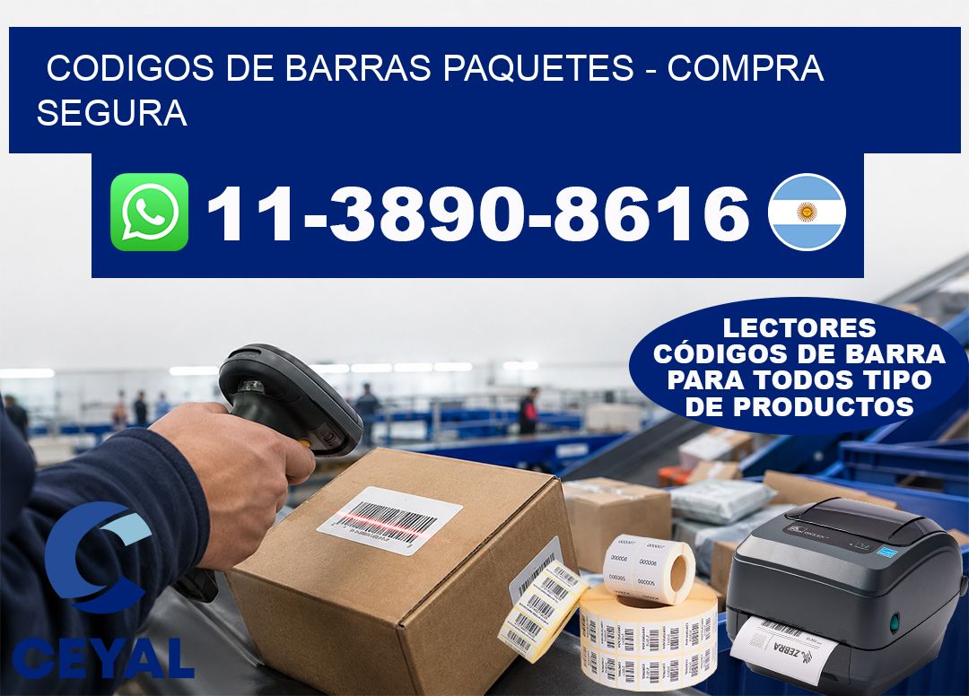 codigos de barras paquetes - Compra segura
