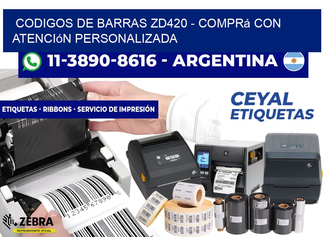 codigos de barras zd420 – Comprá con atención personalizada