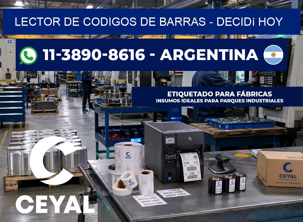 lector de codigos de barras – Decidí hoy
