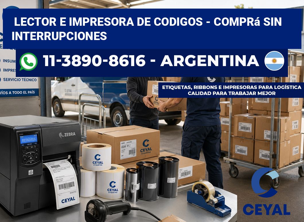 lector e impresora de codigos – Comprá sin interrupciones